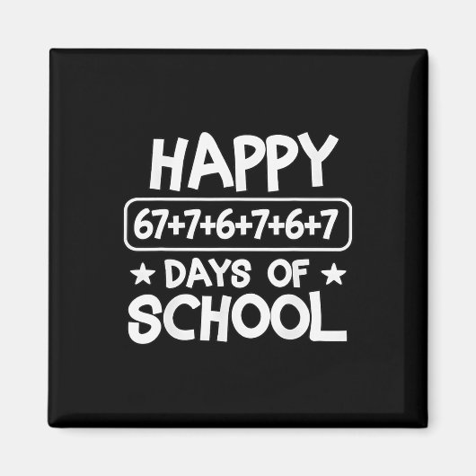 Aimant Joyeux 100 Jours Équation Mathématique École Mème (Devant)