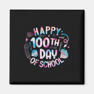 Aimant Joyeux 100E Jour De L'École Enseignant 100 Jours D