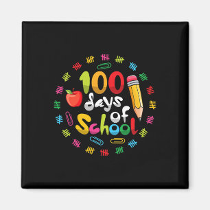 Aimant Joyeux 100e Jour des enseignants Étudiants 100 jou