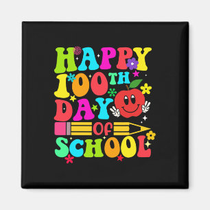 Aimant Joyeux 100ème Jour De L'École Rétro 100 Jours Ense