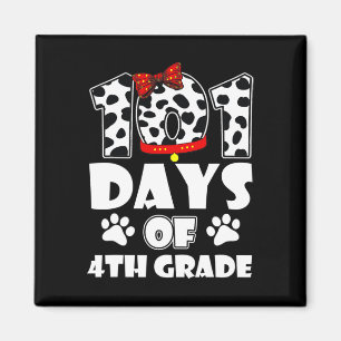 Aimant Joyeux 101 Jours École 4e année Chien 100 Jours Sm