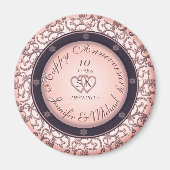 Aimant Joyeux 10e anniversaire (Devant)