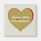 Aimant Joyeux 12E anniversaire (Devant)