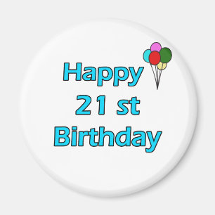 Aimant Joyeux 21ème anniversaire