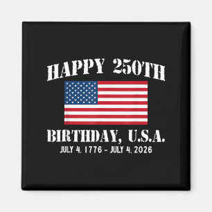 Aimant Joyeux 250e anniversaire États-Unis 1776 2026 Drap