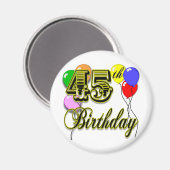 Aimant Joyeux 45e anniversaire Merchandise (Recto/Verso)