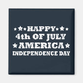 Aimant Joyeux 4 juillet Amérique (Devant)