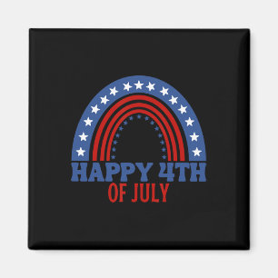 Aimant Joyeux 4 juillet drôle drapeau américain pour l'in