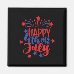 Aimant Joyeux 4 juillet pour hommes femmes enfants