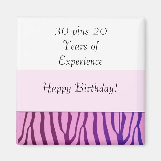 Aimant Joyeux 50e anniversaire (Devant)