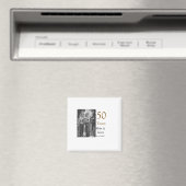 Aimant Joyeux 50e anniversaire ajouter nom du couple date (In Situ (Lave-vaisselle))