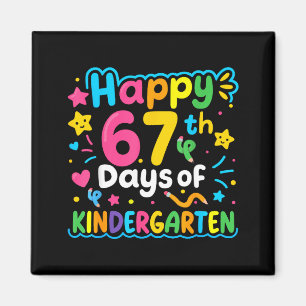 Aimant Joyeux 67e jour de mémo kindergarten 67 enfants