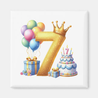 Aimant Joyeux 7ème Anniversaire