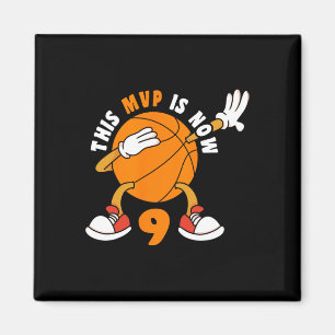 Aimant Joyeux 9 Anniversaire 9 Anniversaire MVP Basketbal