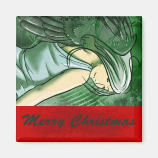 Aimant Joyeux Ange de Noël (Devant)