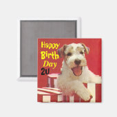 Aimant Joyeux anniversaire (Recto/Verso)