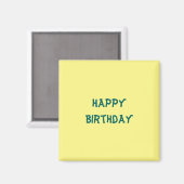 Aimant Joyeux anniversaire (Recto/Verso)