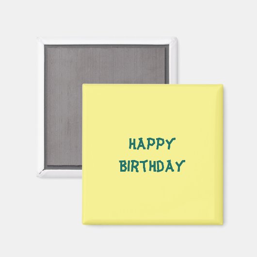 Aimant Joyeux anniversaire (Recto/Verso)