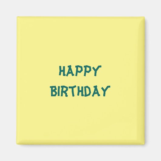 Aimant Joyeux anniversaire (Devant)