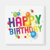 Aimant Joyeux anniversaire (Devant)