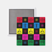 Aimant Joyeux anniversaire (Recto/Verso)