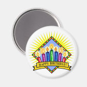 Aimant Joyeux anniversaire (Recto/Verso)