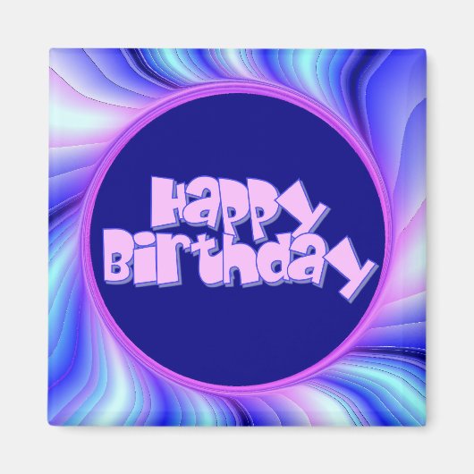 Aimant Joyeux anniversaire (Devant)