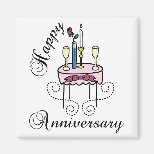 Aimant Joyeux anniversaire (Devant)