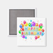 Aimant Joyeux anniversaire (Recto/Verso)