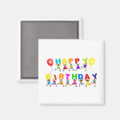 Aimant Joyeux anniversaire (Recto/Verso)
