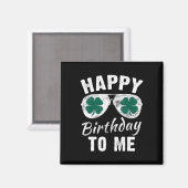 Aimant Joyeux Anniversaire À Moi Saint-Patrick Chanceuse (Recto/Verso)