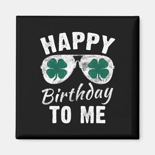 Aimant Joyeux Anniversaire À Moi Saint-Patrick Chanceuse (Devant)