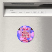 Aimant Joyeux anniversaire aujourd'hui est mon anniversai (In Situ (Lave-vaisselle))