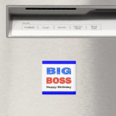 Aimant Joyeux anniversaire Big Boss Cadeaux Anniversaire (In Situ (Lave-vaisselle))