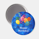 Aimant "Joyeux Anniversaire," Célébration, (Recto/Verso)