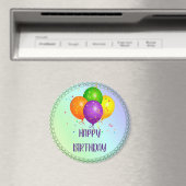 Aimant Joyeux anniversaire, design populaire, (In Situ (Lave-vaisselle))