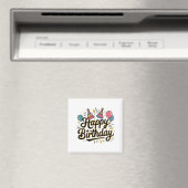 Aimant Joyeux Anniversaire Festif (In Situ (Lave-vaisselle))