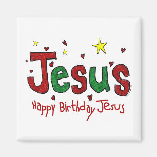 Aimant Joyeux anniversaire Jésus