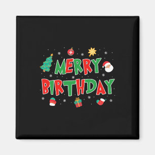 Aimant Joyeux anniversaire Joyeux Noël Joyeux anniversair