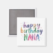 Aimant Joyeux Anniversaire Nana (Recto/Verso)