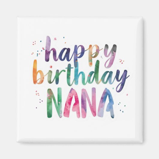 Aimant Joyeux Anniversaire Nana (Devant)
