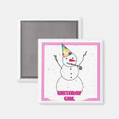 Aimant Joyeux anniversaire pour elle ! (Recto/Verso)