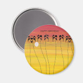 Aimant Joyeux Anniversaire, Sommeil Tropical (Recto/Verso)