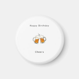 Aimant Joyeux Anniversaire, Tchin bière