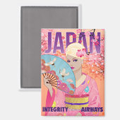 Aimant Joyeux au Japon (Recto/Verso)