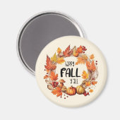 Aimant Joyeux automne Y'all (Recto/Verso)