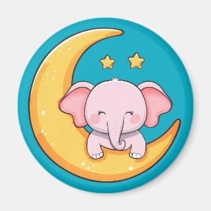 Aimant Joyeux bébé éléphant