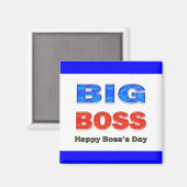 Aimant Joyeux Boss's Day Big Boss (Recto/Verso)