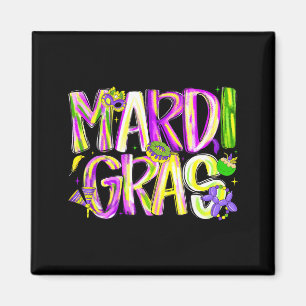 Aimant Joyeux Carnaval Mardi Gras Fat Tuesday Hommes Femm