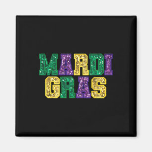 Aimant Joyeux Carnaval Mardi Gras mardi gras Fleur De Lis